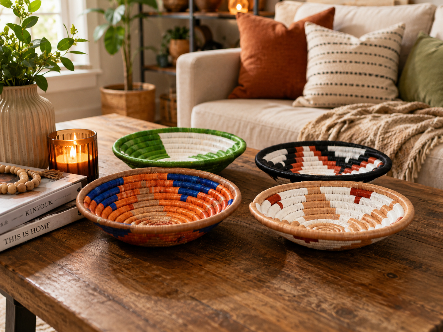 Rwandan Baskets - Set of 4