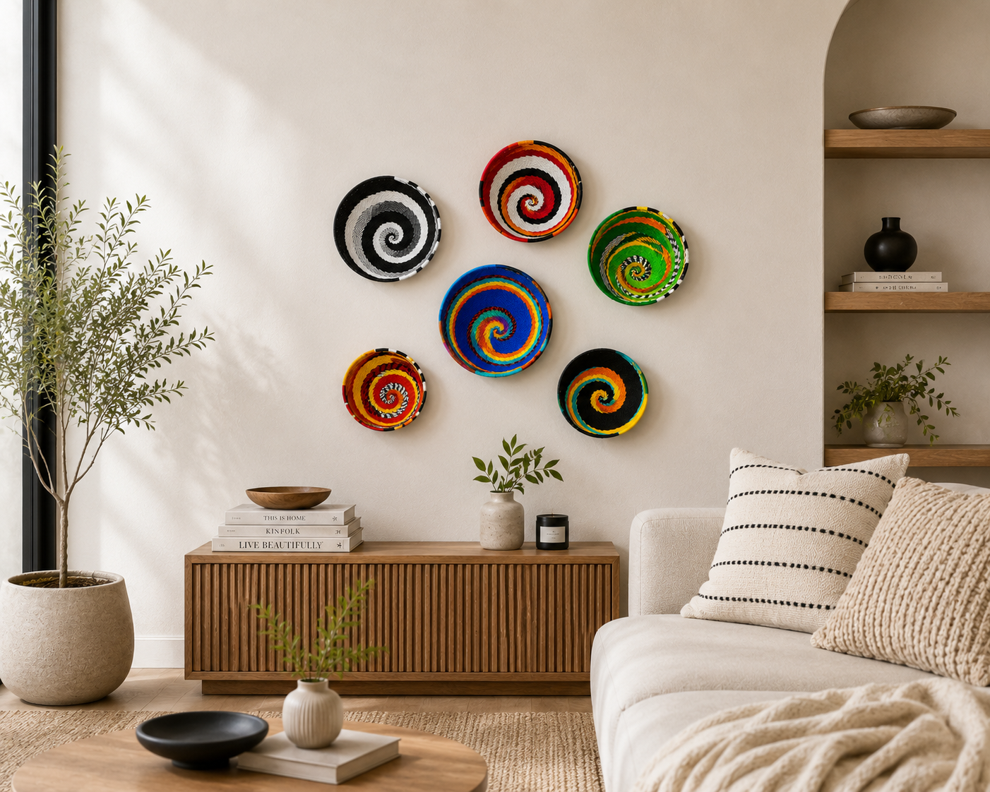 Handwoven Zulu Wire Baskets