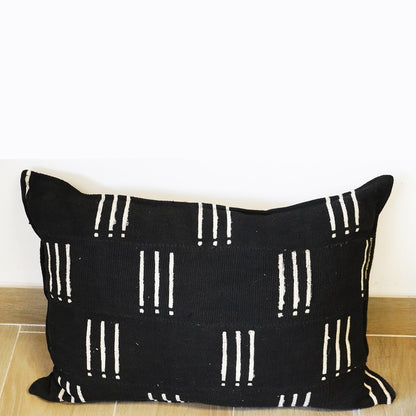 Salu-Mud Cloth Cushions - Black