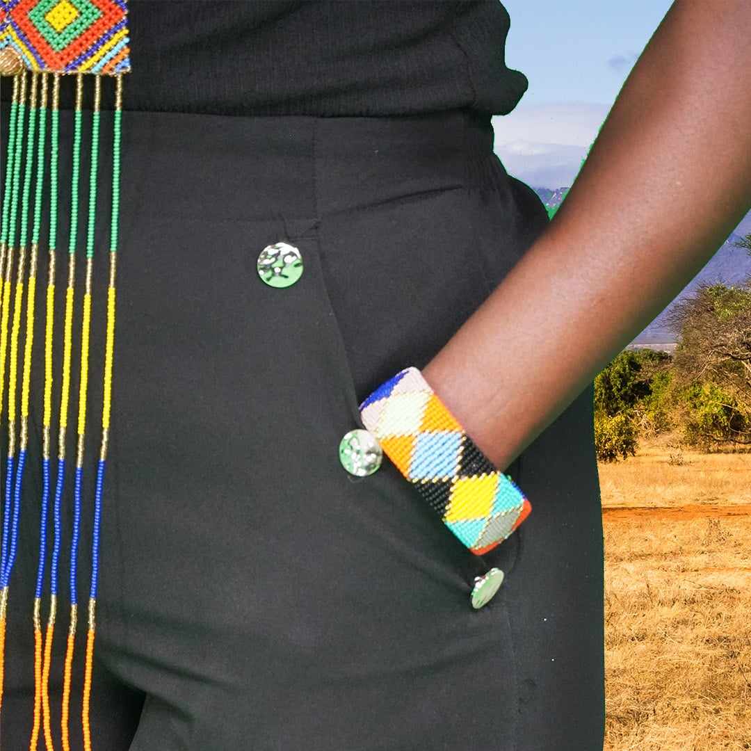 Beaded Thick Bangles