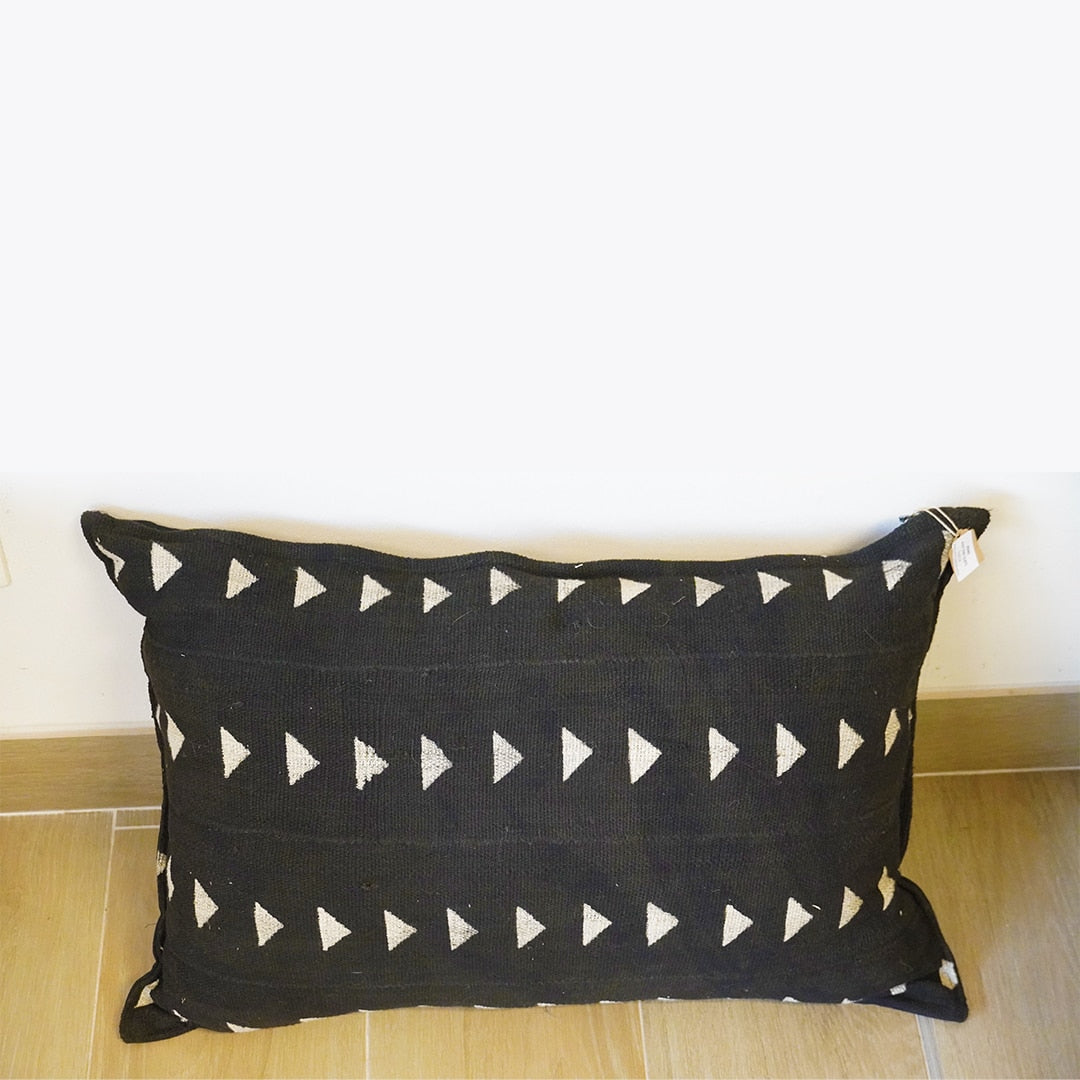 Salu-Mud Cloth Cushions - Black