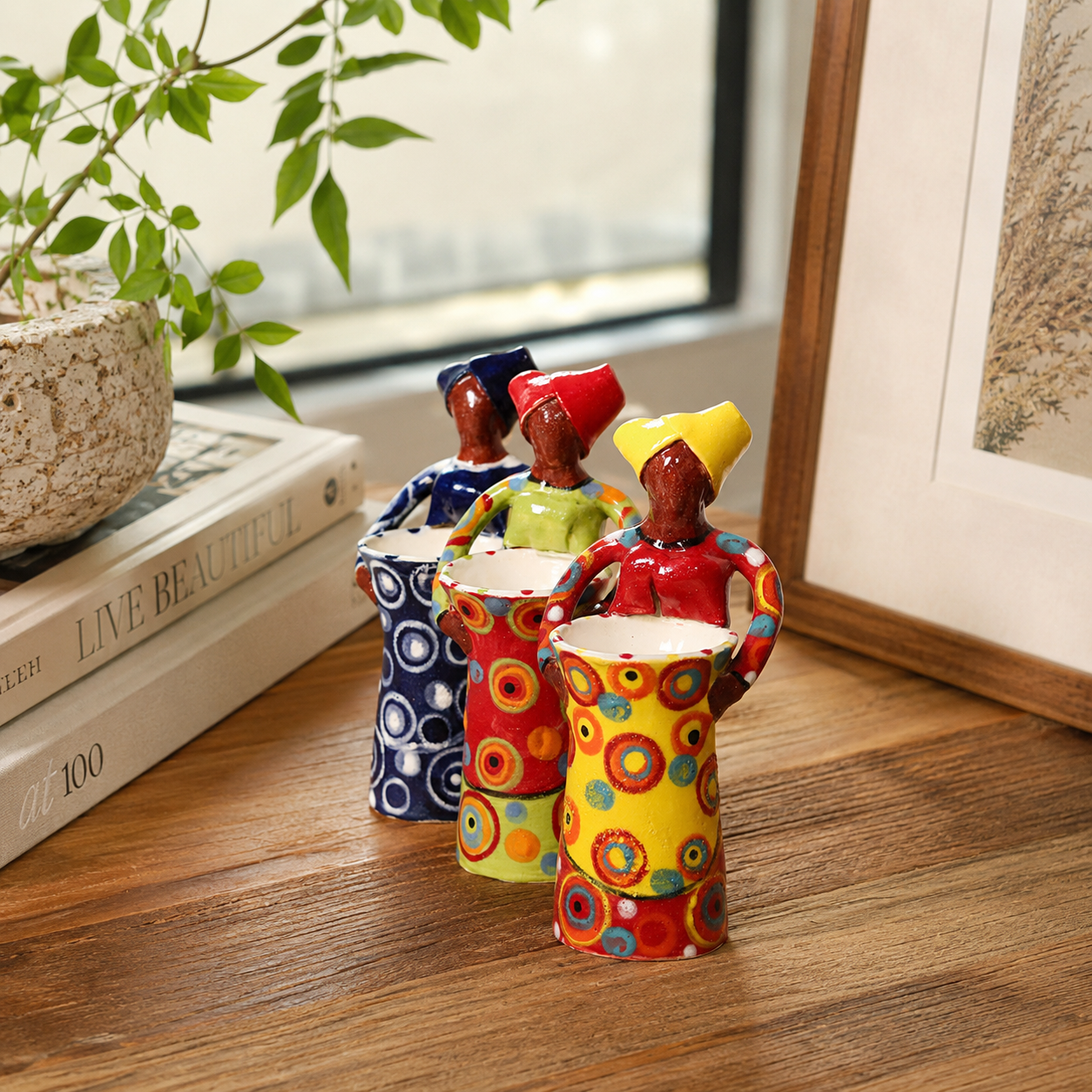 African Lady Vase