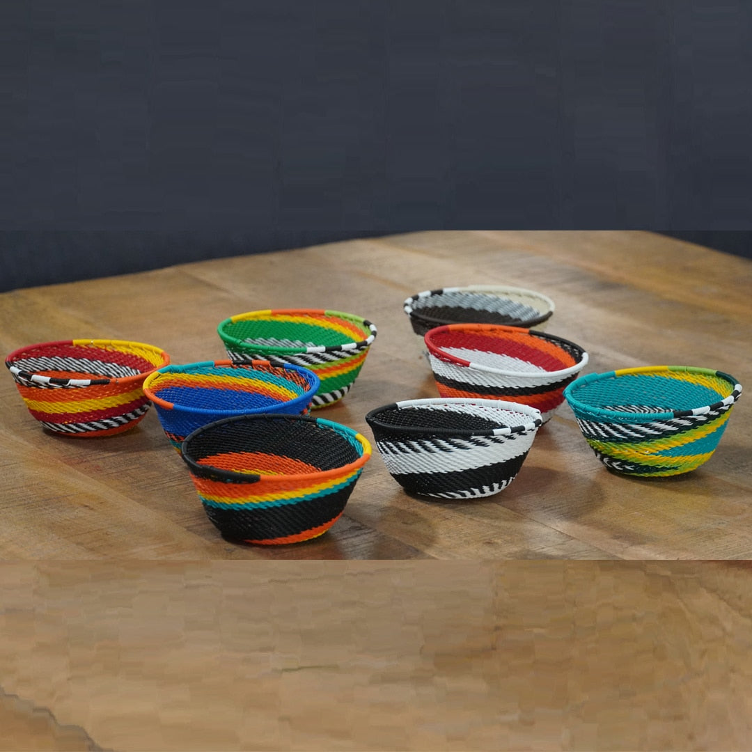 Handwoven Zulu Wire Baskets