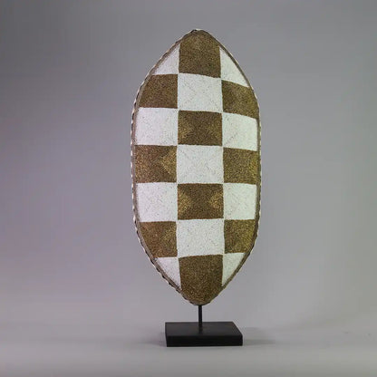 Beaded Oblong Shields