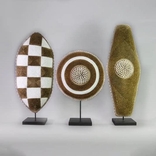 Beaded Oblong Shields