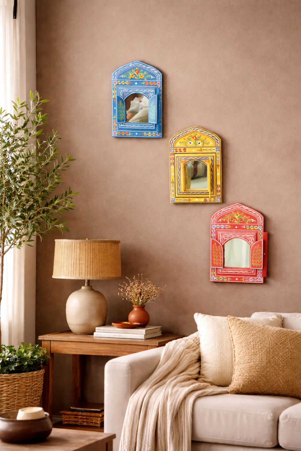 Fez Painted Arch Mirror