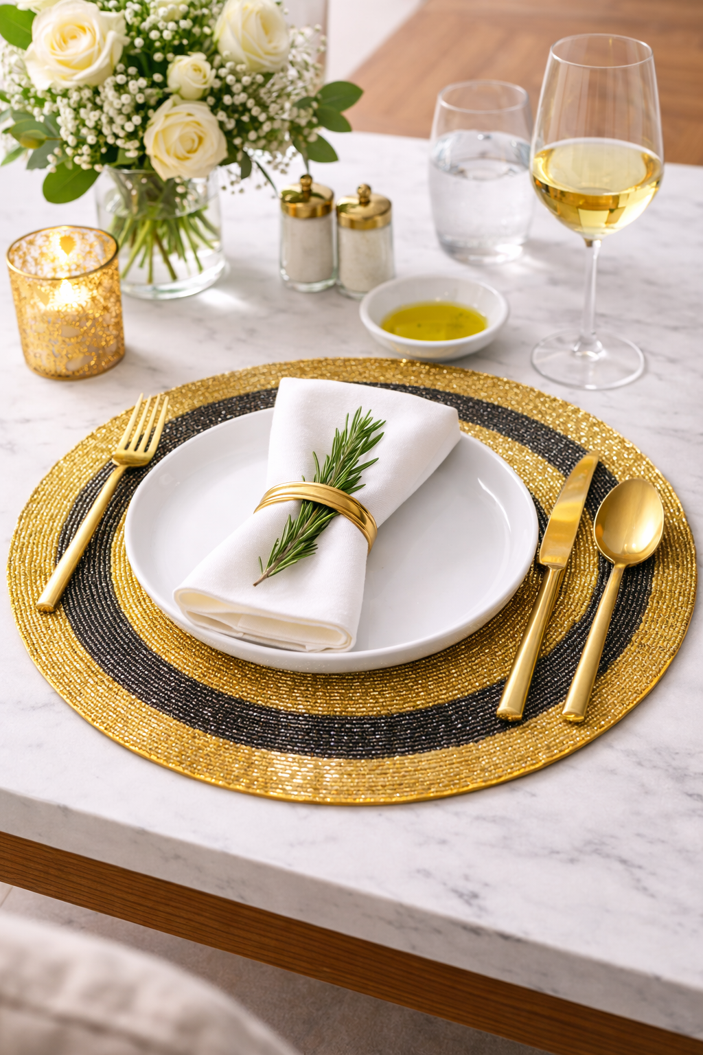 Beaded Placemats set of 6