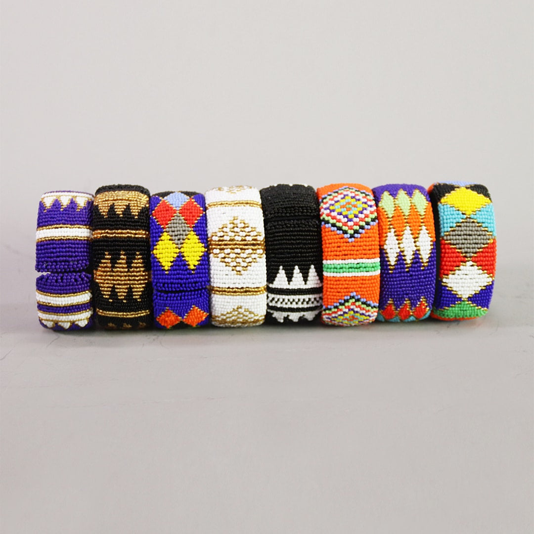 Beaded Thick Bangles