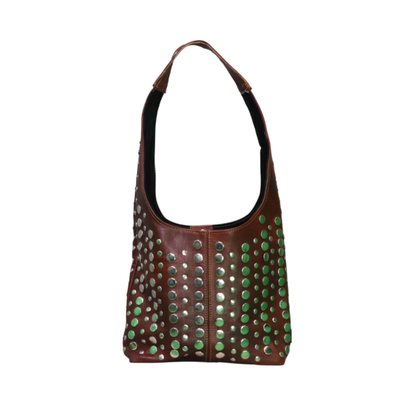 Boho Leather Shoulder Handbag