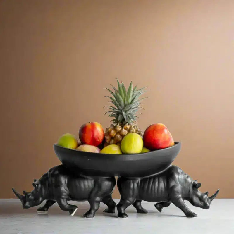 Two Rhino Fruit Bowl