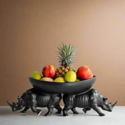 Two Rhino Fruit Bowl