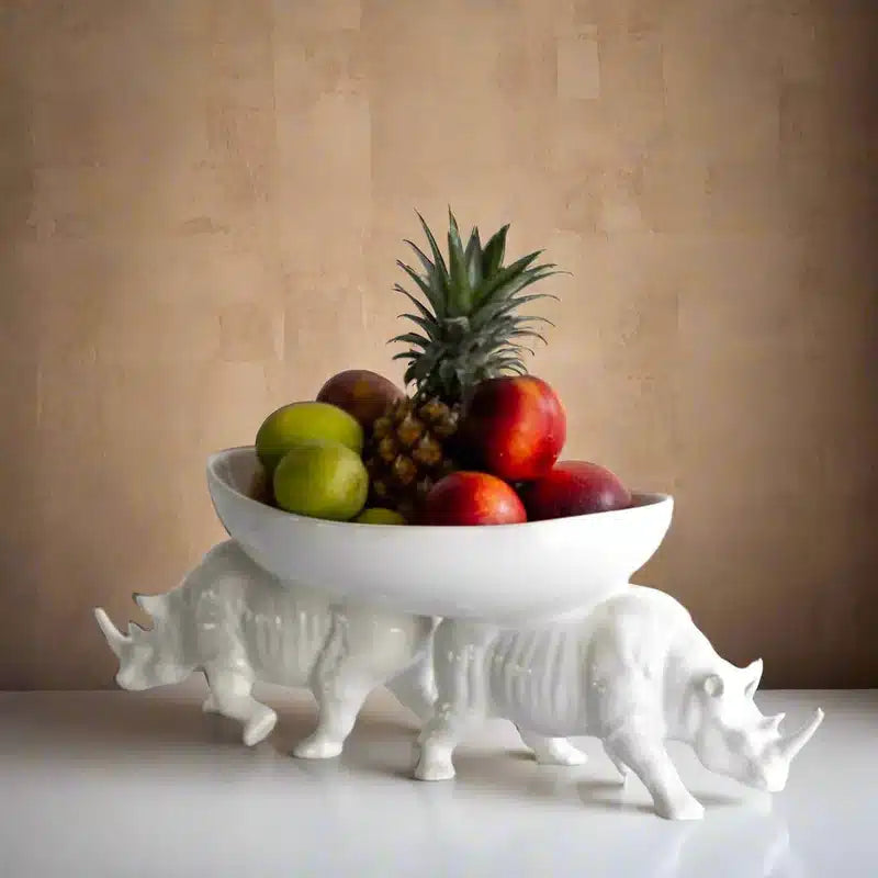 Two Rhino Fruit Bowl