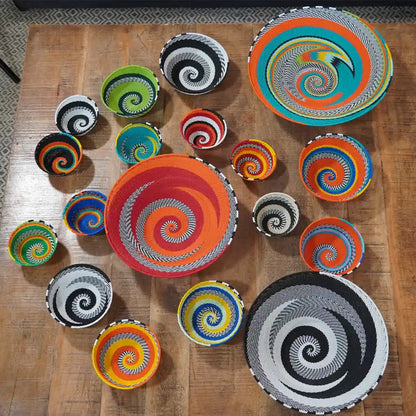 Handwoven Zulu Wire Baskets