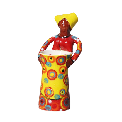 African Lady Vase