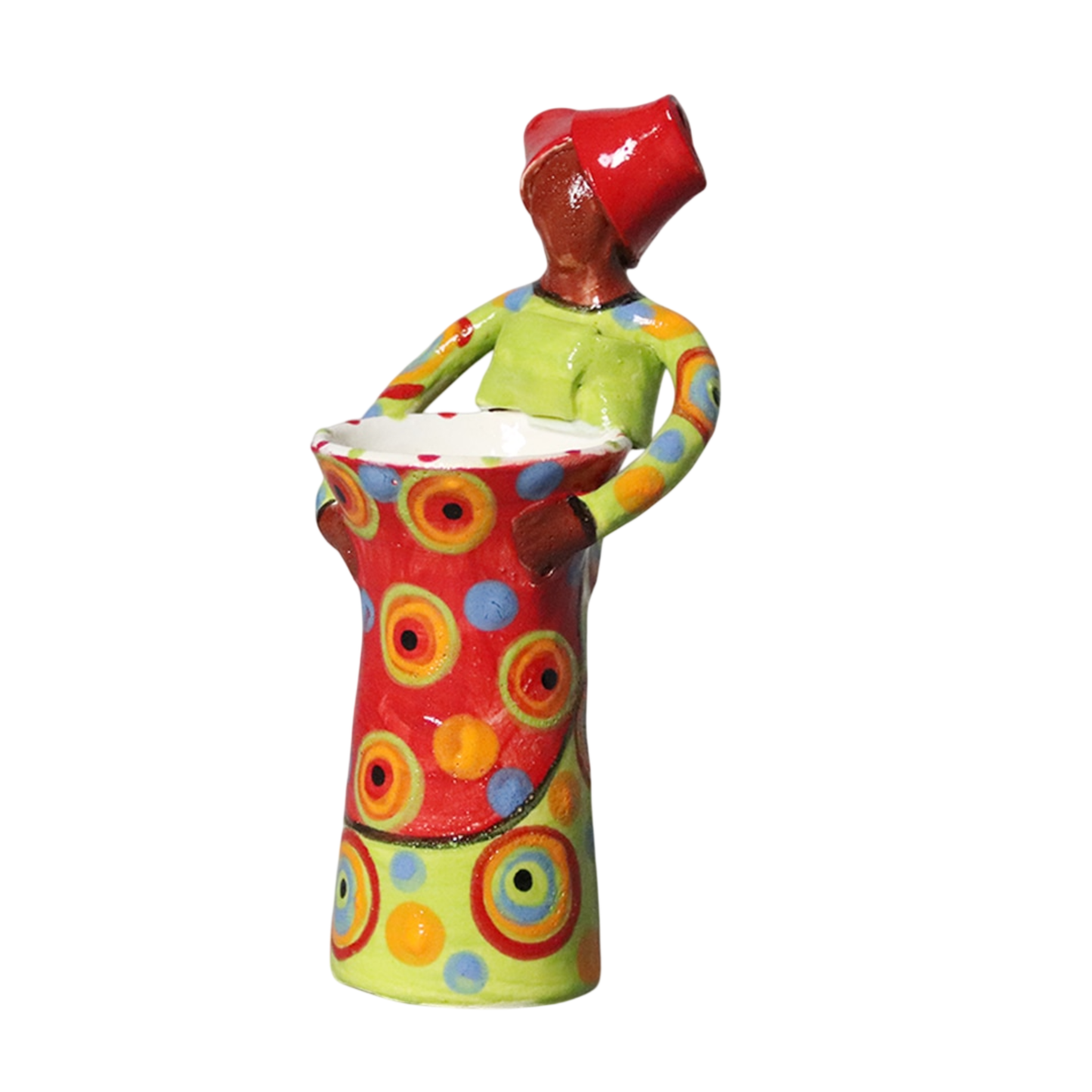African Lady Vase