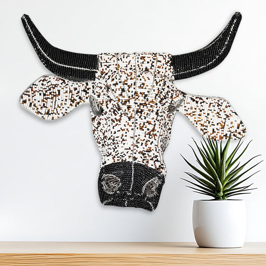 Beaded Cow's Head