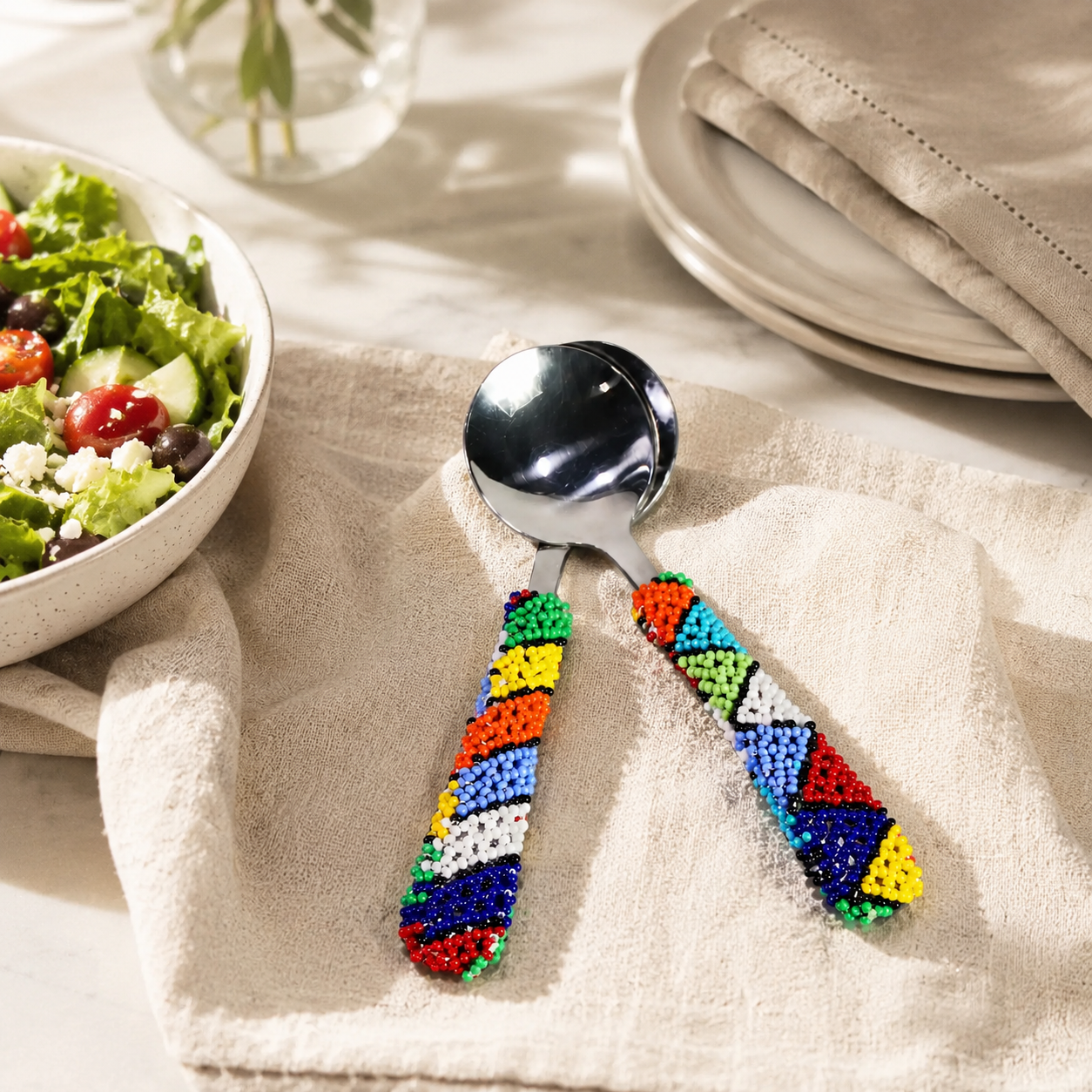 Zulu Beaded Sugar Spoon