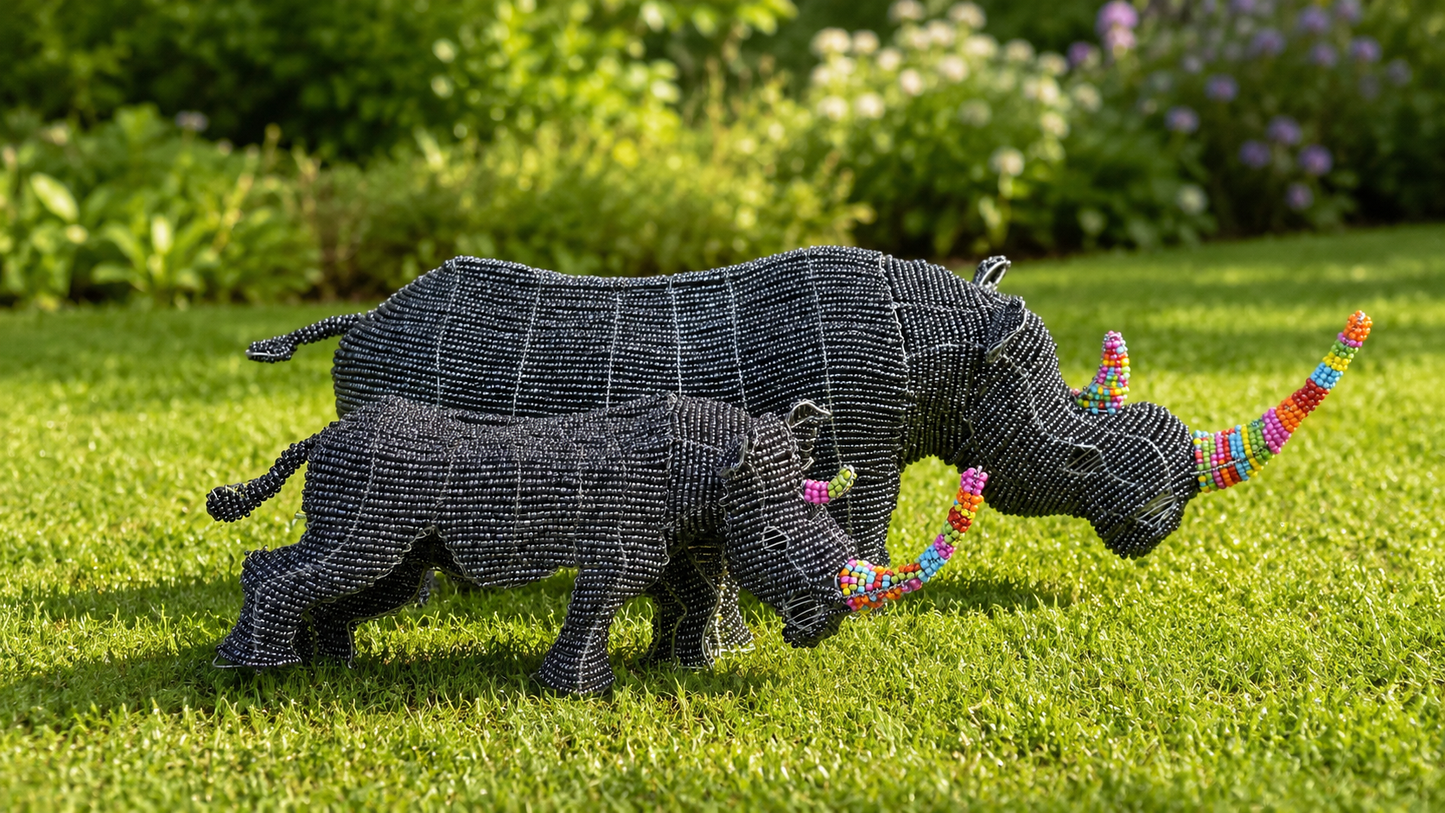 Beaded Rhino