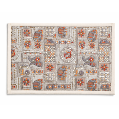 Jaipur Garden Collection Embroidered Placemat Set of 6