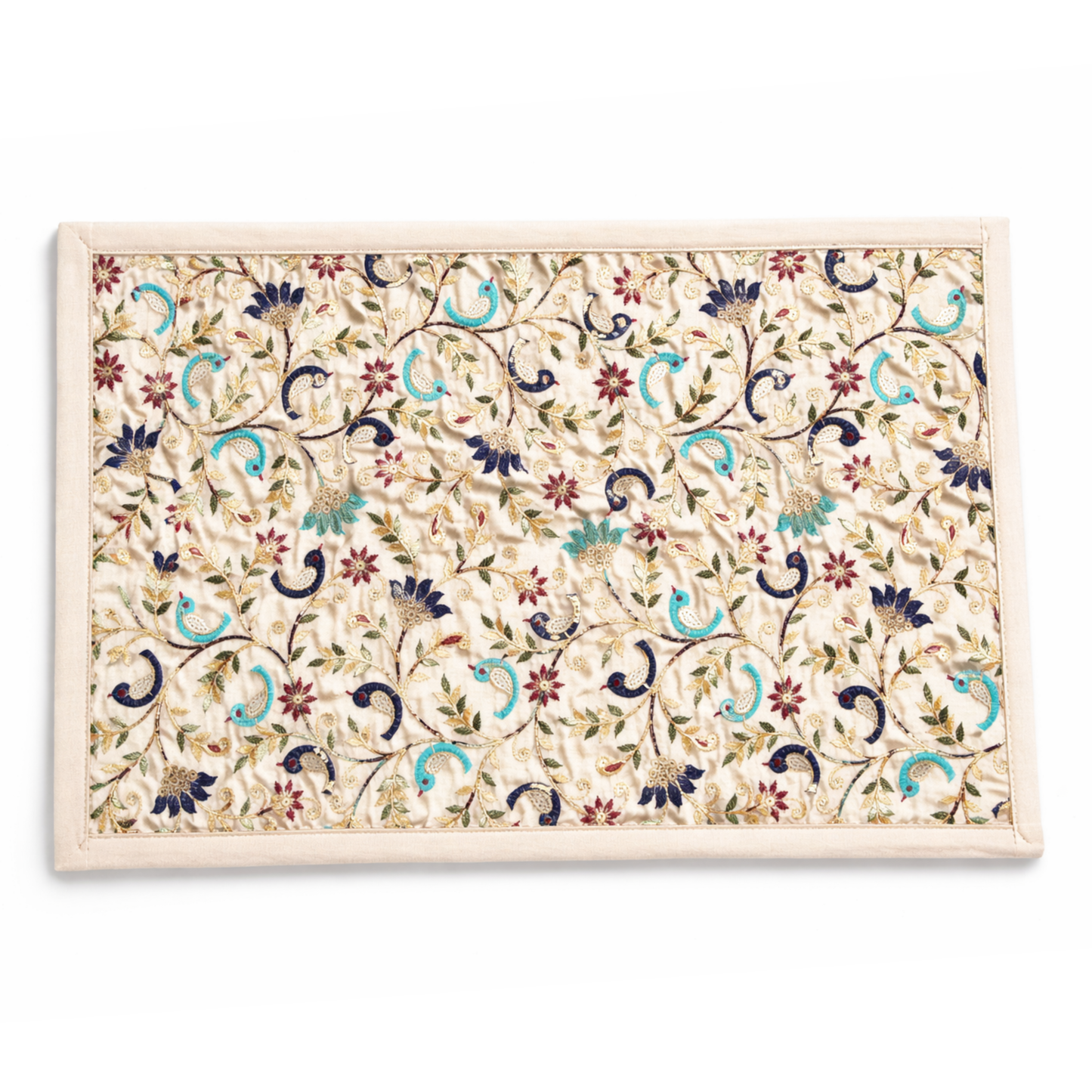 Jaipur Garden Collection Embroidered Placemat Set of 6