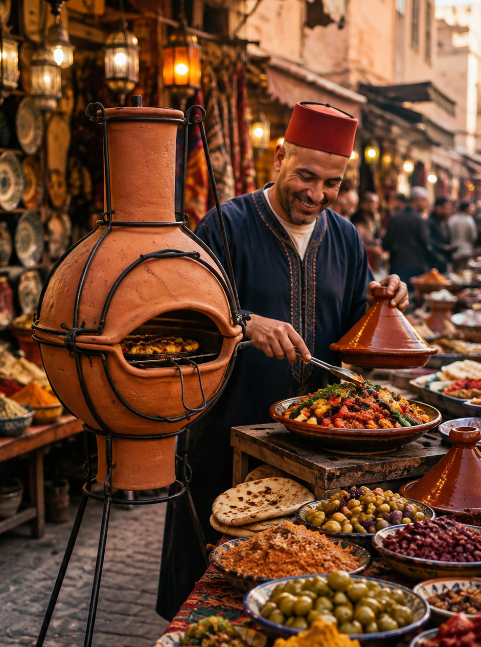 Traditional Moroccan clay oven
